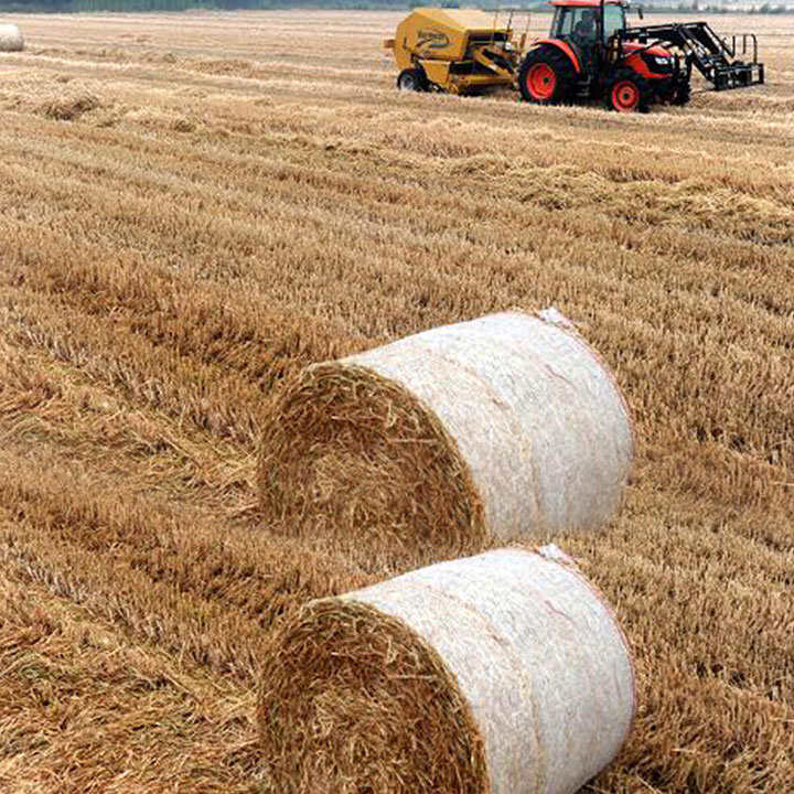 Biologisch afbreekbaar rond kuilvoerbalenwikkelnet